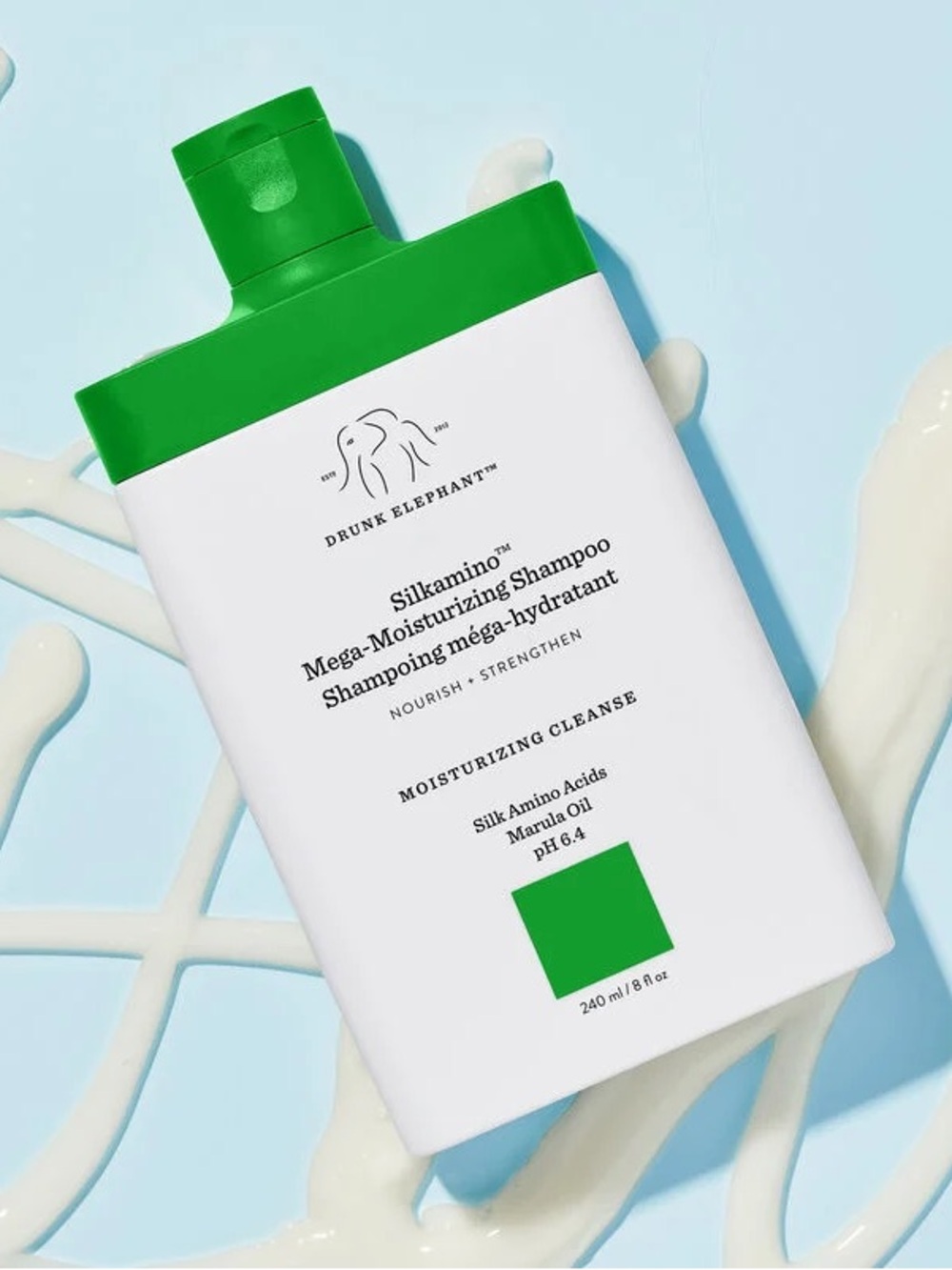 Drunk Elephant Silkamino Mega-Moisturizing Shampoo — new in bottle!